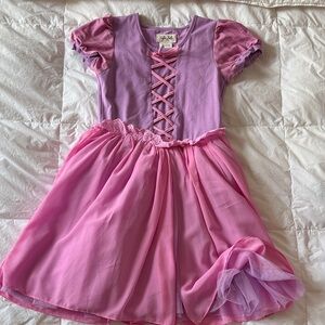 Adorable Kids Taylor Joelle Rapunzel Dress in Purple and Pink